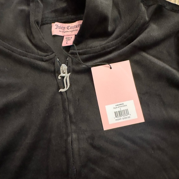 Juicy Couture Velour Tracksuit in Black. - Picture 12 of 12